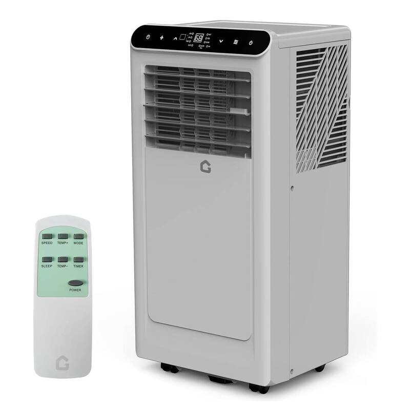 10000 BTUs Portable Air Conditioner, Cools Spaces up to 450 Sq.Ft. - N/A - Grey