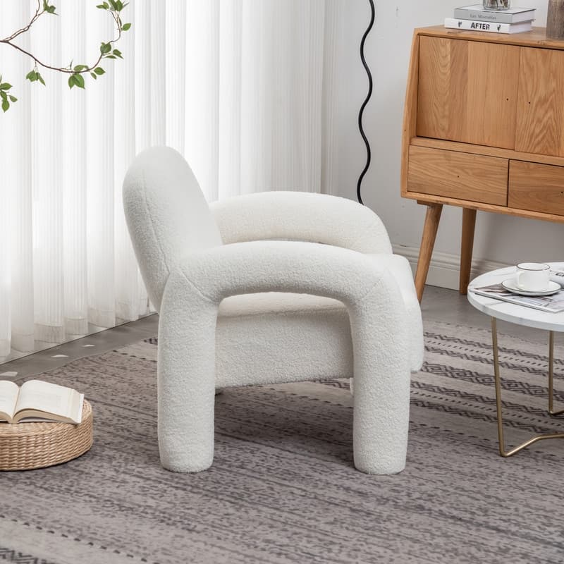 SEYNAR Modern Unique Design Upholstered Accent Chair for Living Room