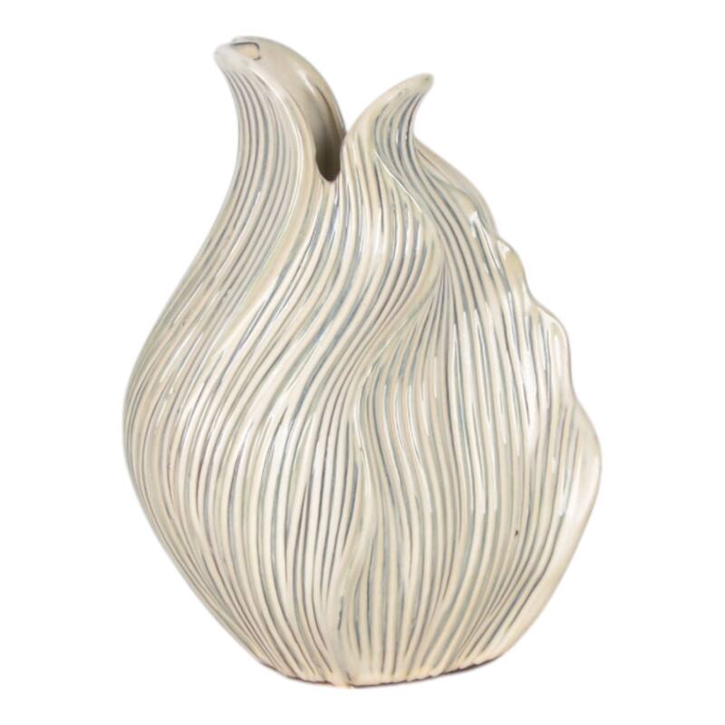 Ceramic Decorative Vase Handcrafted Unique Sculptural Curved Design