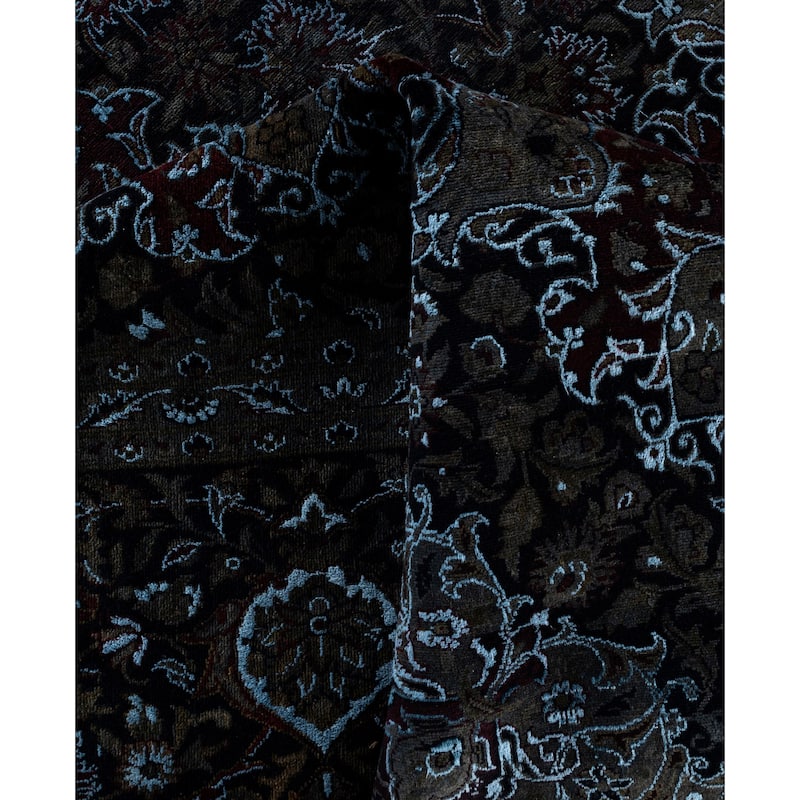 Overdyed One-of-a-Kind Hand-Knotted Area Rug - Red - 11' 3" x 14' 10"