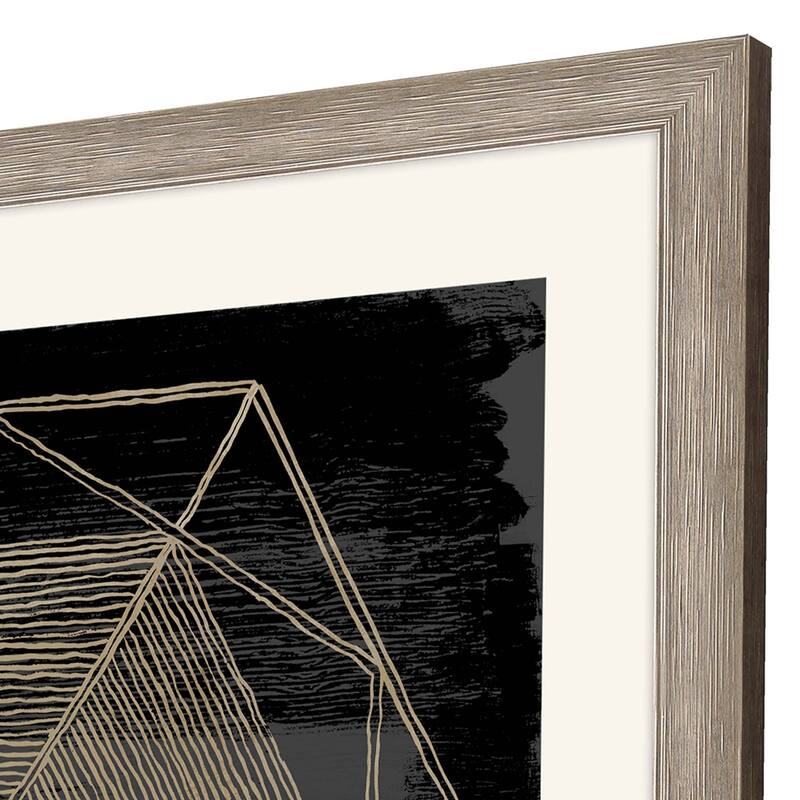 Woven Dreams II Framed Art Giclee Under Glass - Black