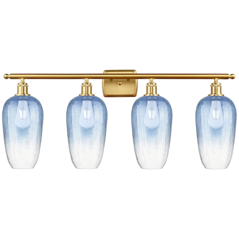 Innovations Lighting Endless Possibilities Ballston - Brookhaven Flute - 4 Light 37" Bath Vanity Light