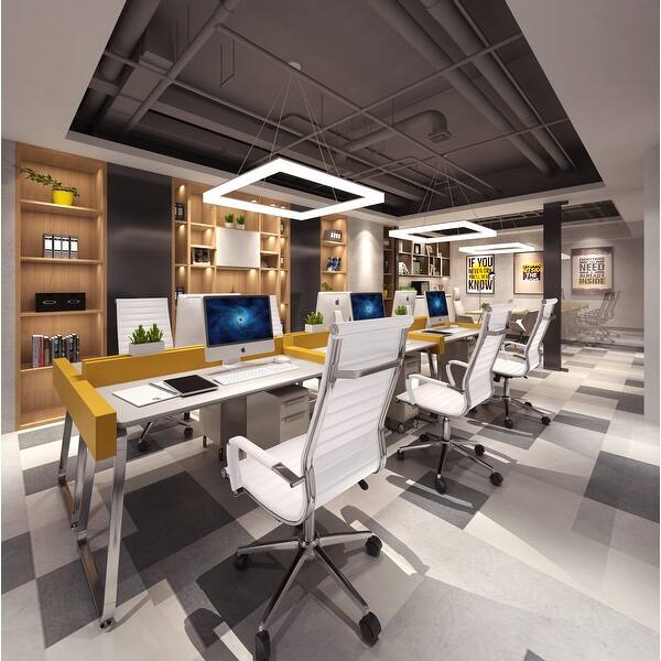 2xhome White Executive Ergonomic High Back Modern Office Chair Ribbed Pu Leather Swivel For Manager Conference Computer Desk Overstock 12099927 It is finished in a sleek white and coated in melamine to prevent scratches, stains. usd