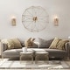 preview thumbnail 3 of 16, Mirha Mid-Century Modern Industrial Dimmable Glass Wall Sconce Bathroom Vanity Lights Foyer Powder room Hallway