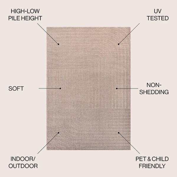 dimension image slide 20 of 33, JONATHAN Y Aarhus Minimalist Angle Geometric Ivory/Cream Area Rug