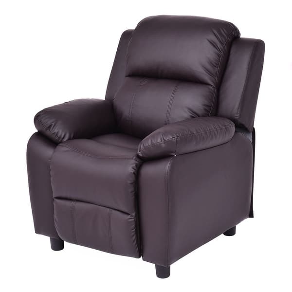 Shop Costway Kids Recliner Sofa Armrest Chair Couch Lounge Children Living Room Furniture Brown Overstock 15633700