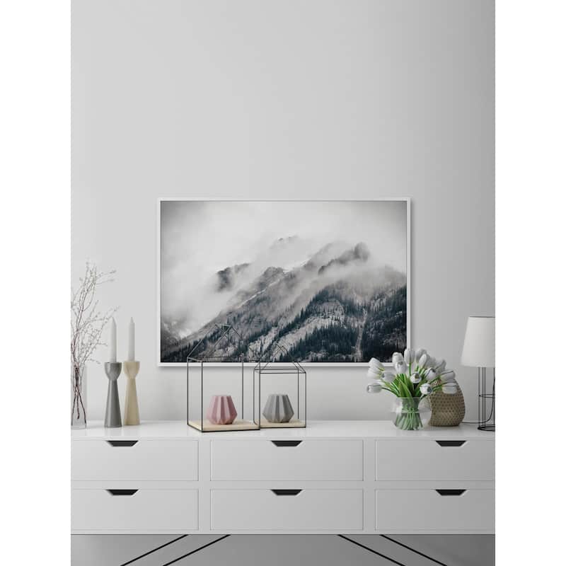 Climb the Mountain Floater Framed Print on Canvas