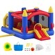 preview thumbnail 4 of 33, Inflatable Bounce House Family Backyard Bouncy Castle, for Kid Ages 160.6x94.5x96.5 inches