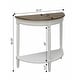preview thumbnail 15 of 18, Convenience Concepts French Country Half-Round Entryway Table with Shelf