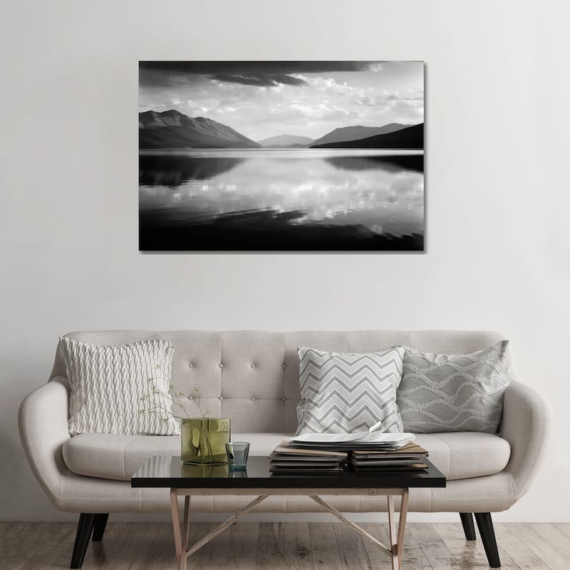 iCanvas "Evening, McDonald Lake, Glacier National Park" by Ansel Adams Canvas Print - 32x48x1.5