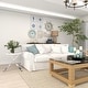 preview thumbnail 7 of 18, White Metal Ship Wheel Top Accent Table with Oar Shaped Legs