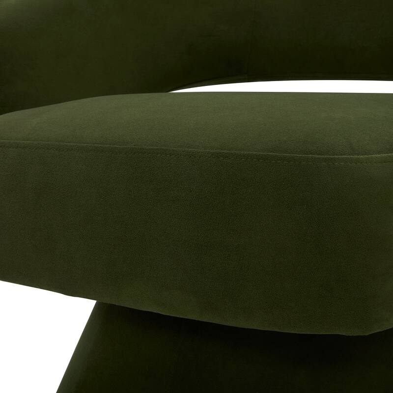 Spruce & Spring Jamie Swivel Fabric Accent Chair