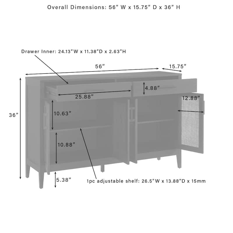 Crosley Milo Sideboard