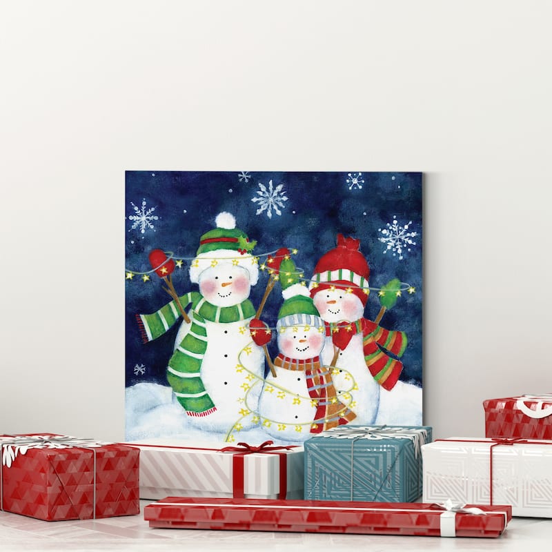 Festive Lights I-Premium Gallery Wrapped Canvas - Ready to Hang