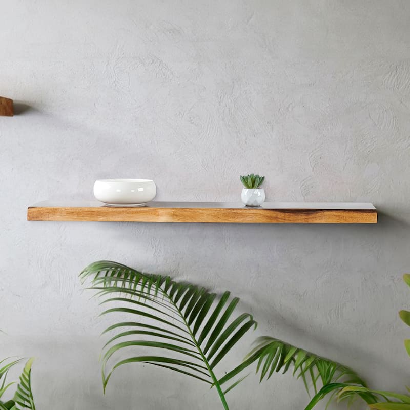 Acacia Wood Shelf with Live Edge