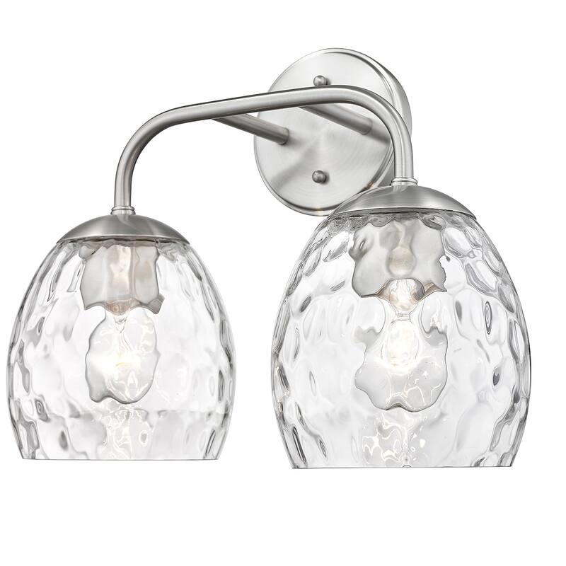 Millennium Lighting Gallos Vanity Light with Clear Thumbprint Glass Shades