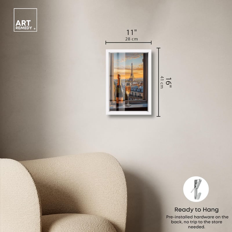 Classy Drink in Paris Shadowbox by Art Remedy