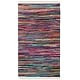 preview thumbnail 44 of 49, SAFAVIEH Handmade Rag Rug Ljubika Casual Stripe Cotton Rug with Fringe 3' x 5' - Multi - Rectangle