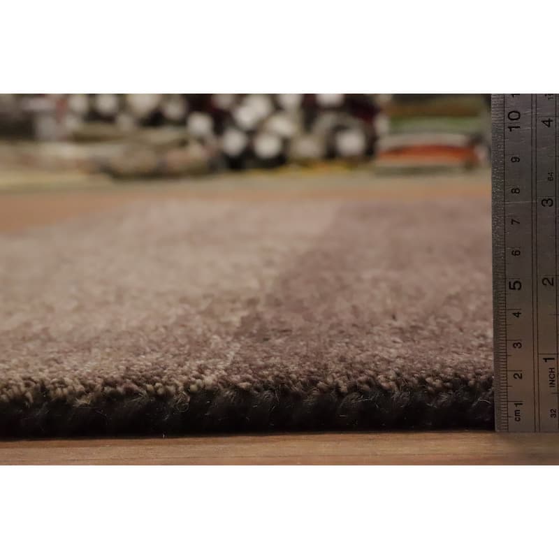 Hand Knotted Oriental 100% Wool Carpet Modern Modern Brown Gabbeh Area Rug - 7' 11'' X 5' 7''