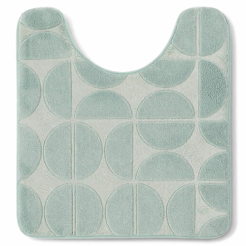 Demi-Lune Memory Foam U-Shape Toilet Contour Mat, 19.7 x 17.7 in