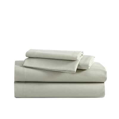 Eddie Bauer Cotton Flannel-Solids-Deep Pocket- Sheet & Pillowcase Set