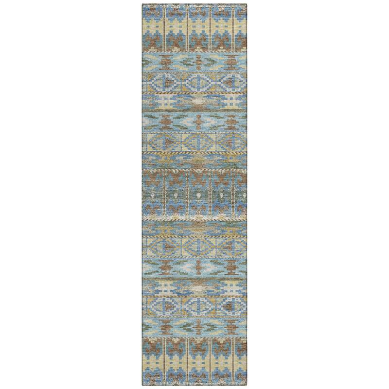 Machine Washable Indoor/ Outdoor Global Haswell Chantille Rug