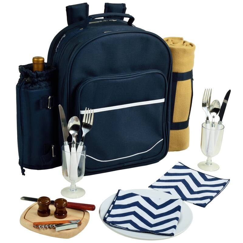 Picnic at Ascot Two Person Equipped Picnic Backpack with Blanket