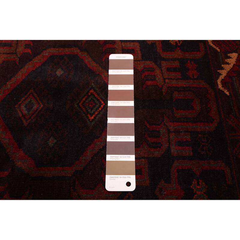 ECARPETGALLERY Hand-knotted Teimani Dark Brown Wool Rug - 3'7 x 6'3