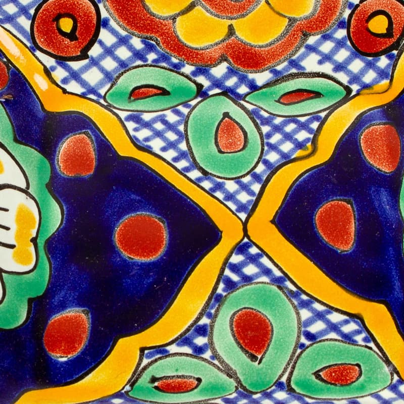 Novica Handmade Hidalgo Square Ceramic Dessert Plates (Pair)