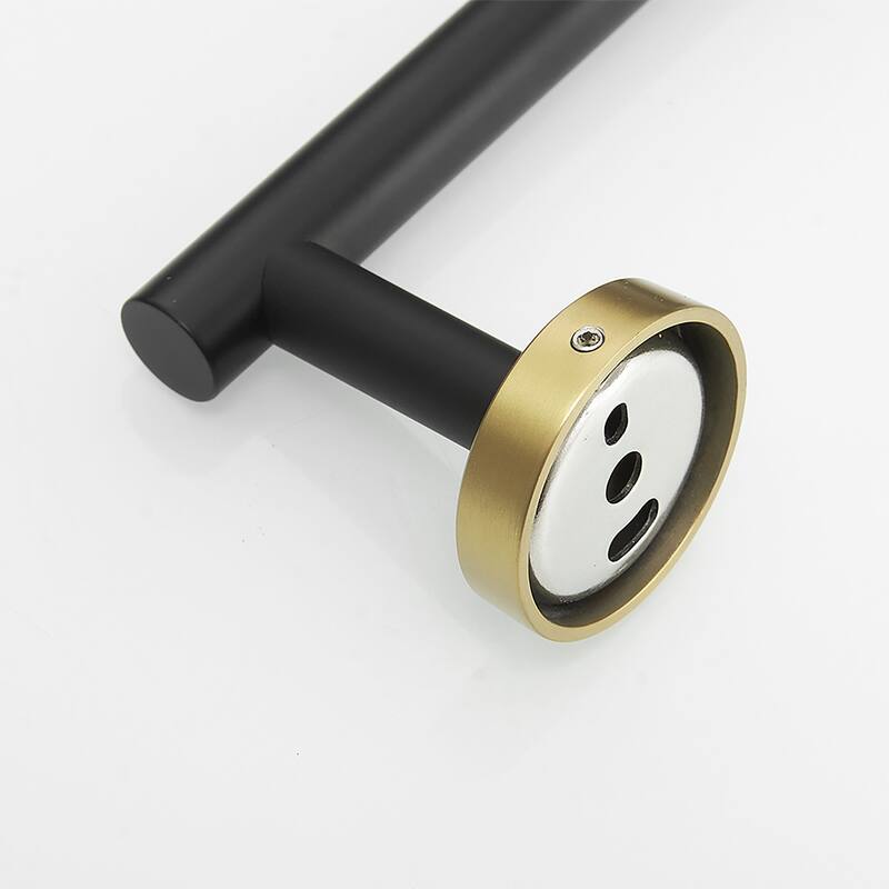 5Piece Brushed Gold Bathroom Hardware Set in Stainless Steel Bed