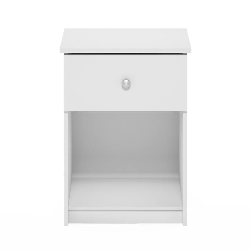 Furinno Lucca Nightstand with One Drawer, 1-Pack
