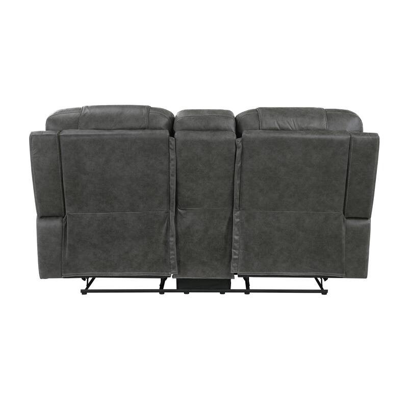Fremont & Park Gerald 2-Piece Microfiber Manual Reclining Sofa Set - Tab Pull Motion