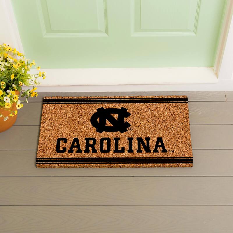 University of North Carolina Monochrome Indoor/Outdoor Coir Door Mat - 28" x 16"