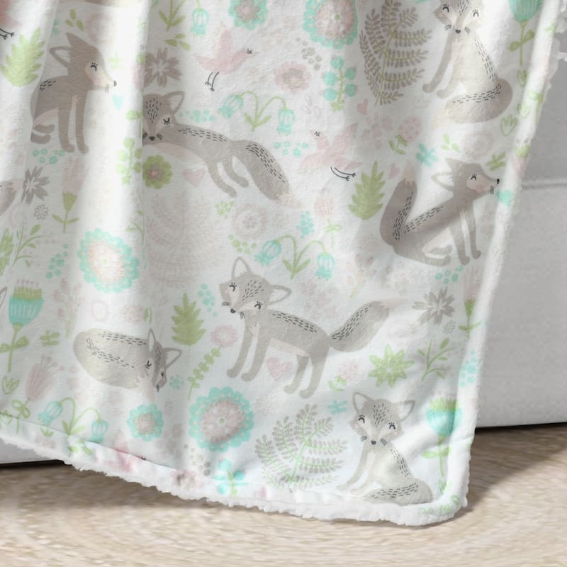 Lush Decor Baby Pixie Fox Sherpa Blanket - 40"x30"