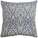 preview thumbnail 15 of 25, Rizzy Home Cotton Damask Throw Pillow, 22x22 Cover Only - Blue/Natural