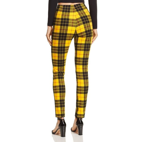 tiger mist yellow plaid pants