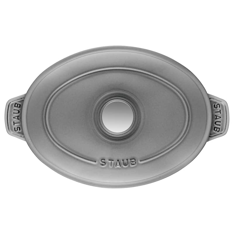 STAUB Cast Iron 9-inch x 6.6-inch Oval Covered Baking Dish - 9" x 6.6"