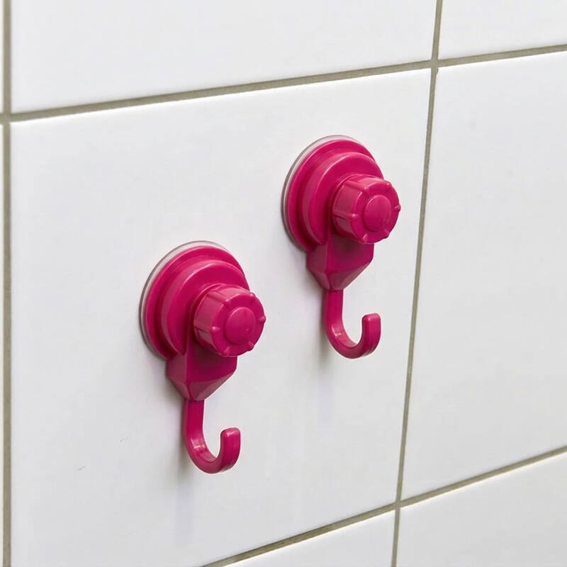 Set of 2 Strong Hold Vacuum Suction Cup Hooks for Shower