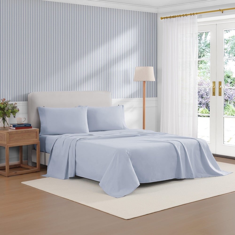 Tommy Hilfiger Performance Cooling Solid Cotton Sheet Set