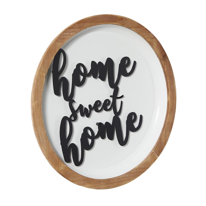 Wood Sign Wall Decor - White - Roche River Decor
