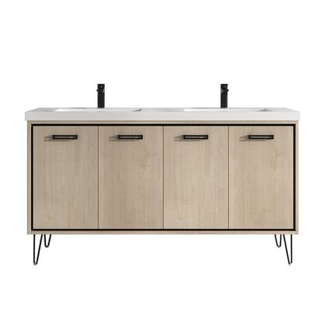 Mitchell 60" Double Bathroom Vanity Set