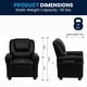 preview thumbnail 59 of 189, Contemporary Kids Recliner with Cup Holder and Headrest - 24"W x 21.5" - 36.5"D x 27"H
