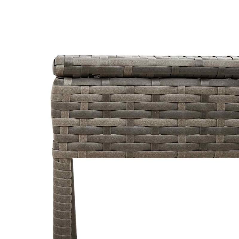vidaXL Sun Lounger Set with Cushion Outdoor Chaise Lounge 3 Piece Poly Rattan