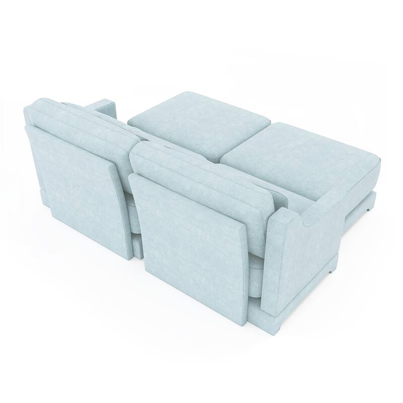 Chenille fabric Two seater sofa