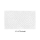 preview thumbnail 8 of 41, Better Trends Bath Rug 100% Cotton Tufted Soft & Plush Water Absorbent Bathroom Rugs for Shower, Sink Bath Mats Trier Collection 24" x 40" Rectangle - White