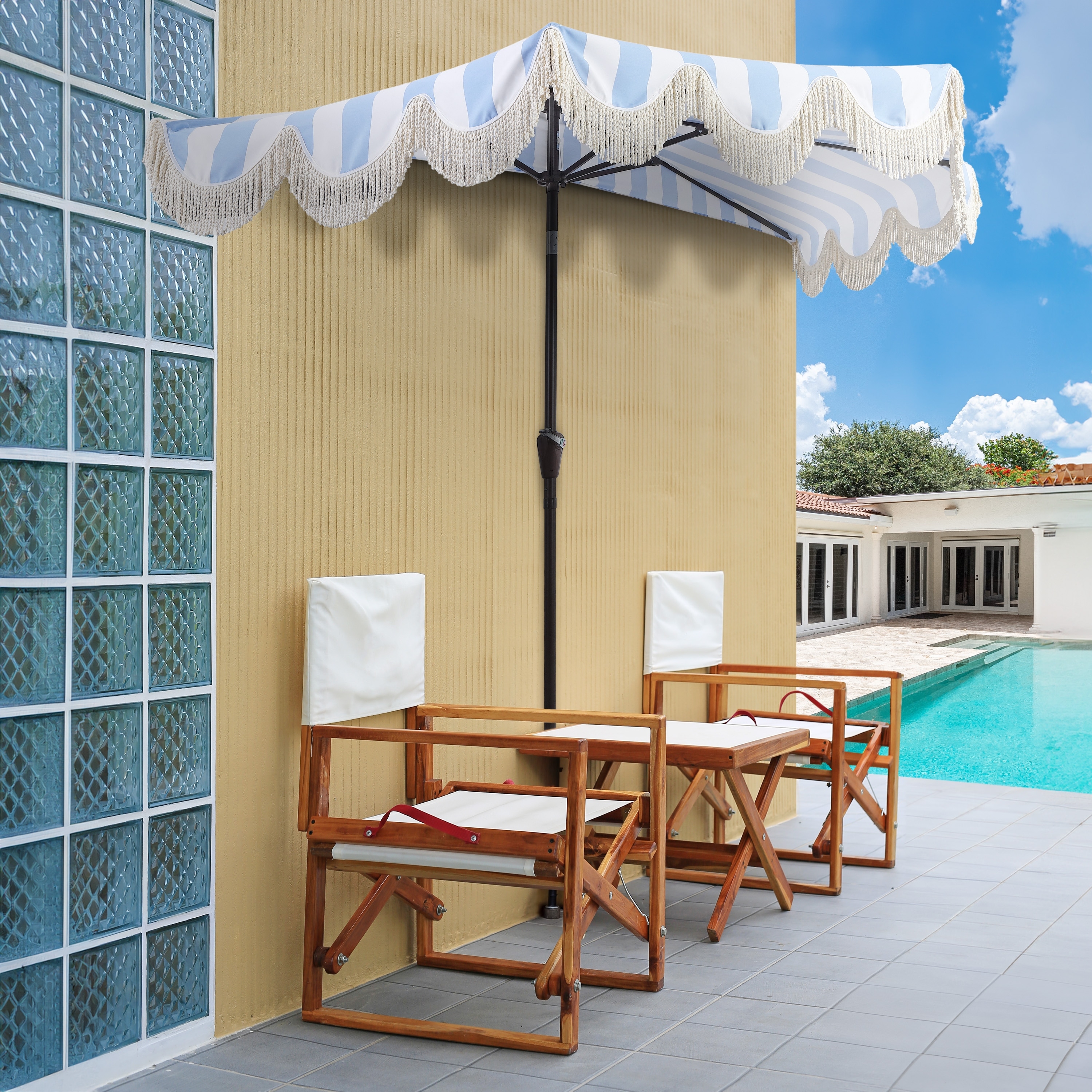 half canopy patio umbrellas Qidvol Rectangle Umbrella Outdoor Half with Base for Balcony, Table, Garden, Deck, Porch, Rectangular 6ft/8ft, Height Adjustable (Color : Green, Size : Small) : Patio, Lawn or deck Beverly Coastal Half Patio Umbrella,