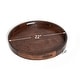 preview thumbnail 54 of 68, KINWELL Round Black Walnut Wood Serving Tray Ottoman Tray with Handles