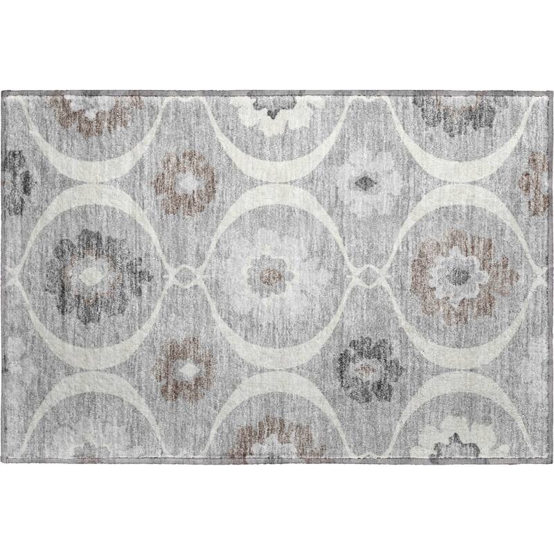 Premium Washable Super Soft Floral Scallops Mayfield Rug