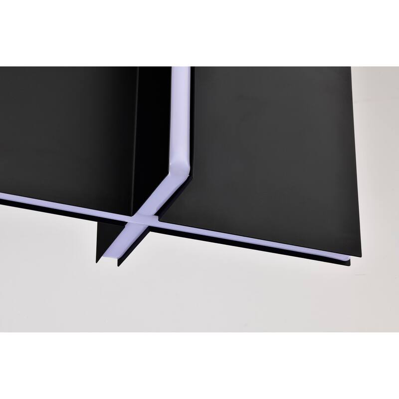Blaine 38 Inch LED Island Pendant Matte Black Acrylic Lens - Matte Black