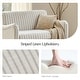 preview thumbnail 22 of 62, HULALA HOME Adika 51"W Farmhouse Striped Linen Upholstered Loveseat with Solid Wood Spindle Legs
